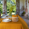Introducing our amber yellow linen napkins set, designed to elevate your dining experience with a touch of warmth and charm. Crafted with care, these napkins are the perfect companions for your culinary adventures.