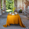 Amber yellow linen tablecloth would give your dining area a new character and style. Our linen tablecloths are made from the highest quality European linen and are designed for a long lasting.