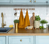 Amber Yellow Linen Towels (2 Pcs)