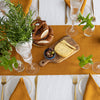 Give your table a touch of distinction and decoration with our amber yellow linen table runner. Use the table runner on its own or combine it with a linen tablecloth, placemats or napkins.
