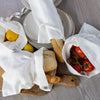 The linen bread bag is made of natural linen, so all the good qualities of linen, such as breathability and moisture permeability, serve to ensure maximum freshness of the bread. The bread bag is designed to be tied with a drawstring, which also helps to preserve all good qualities of the bread.