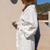 Immerse yourself in our antique white natural linen bathrobe and enjoy the exceptional comfort and elegance and breathability of natural linen. Our linen bathrobe are designed and crafted with exceptional attention to detail.