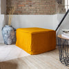 Our new amber yellow linen ottoman cover – the ultimate solution for giving your ottoman a fresh look and upgrading your interior. Refresh your living space with our linen ottoman cover today and experience the effortless elegance.