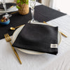 Introducing our black linen napkins set, designed to elevate your dining experience with a touch of warmth and charm. Crafted with care, these napkins are the perfect companions for your culinary adventures.