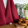 The burgundy red tea towels made of natural linen are durable, making them the ideal companions for your daily culinary adventures. Carefully crafted, our linen tea towels are not only practical but also add colour and sophistication to your kitchen.