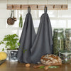 Charcoal grey tea towels made of natural linen are durable, making them the ideal companions for your daily culinary adventures. Carefully crafted, our linen tea towels are not only practical but also add colour and sophistication to your kitchen.