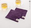 With our deep purple linen placemat sets, you'll not only give your table or your daily tea time a distinctive charm, but also protect your table from bitterness and possible damage.