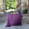 Deep purple linen tablecloth would give your dining area a new character and style. Our linen tablecloths are made from the highest quality European linen and are designed for a long lasting.