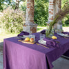 Deep purple linen tablecloth would give your dining area a new character and style. Our linen tablecloths are made from the highest quality European linen and are designed for a long lasting.