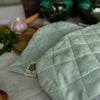 Crafted with care, these duck egg blue linen oven mitten sets are the perfect companions for your culinary adventures.