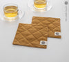 With our dusty mustard linen placemat sets, you'll not only give your table or your daily tea time a distinctive charm, but also protect your table from bitterness and possible damage.