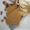Crafted with care, these dusty mustard linen oven mitten sets are the perfect companions for your culinary adventures.