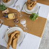 Give your table a touch of distinction and decoration with our dusty mustard linen table runner. Use the table runner on its own or combine it with a linen tablecloth, placemats or napkins.