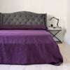 The deep purple linen bedspread has been carefully designed to suit a wide range of interior styles and to blend perfectly in both classic and contemporary home spaces.