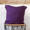 Sometimes it takes just a small detail to make a home interior complete, perfect and unique. And that little detail could be our deep purple linen throw pillow. With them pillows always go with any interior - from minimalist to classic style.