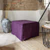 Introducing our new deep purple linen ottoman cover – the ultimate solution for giving your ottoman a fresh look and upgrading your interior effortlessly.
