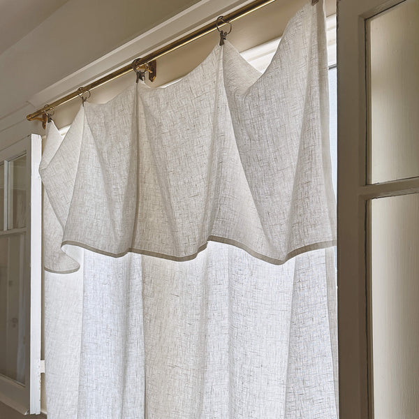 Our Antique white linen curtains are designed and made to give your home unique and timeless charm. Linen curtains would complement interiors from minimalistic, Scandinavian or modern to Mediterranean or classical style