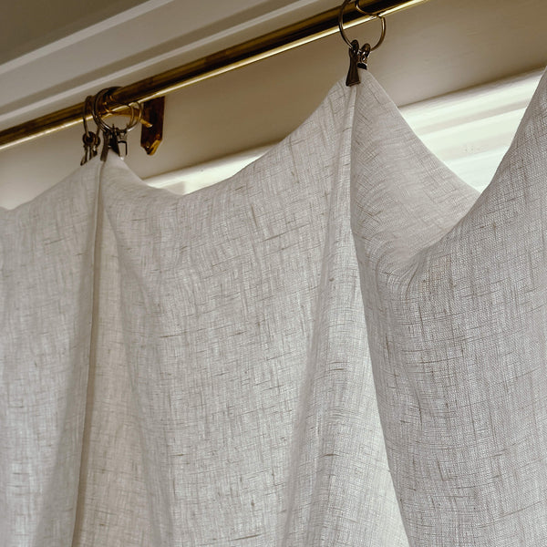 Our Antique white linen curtains are designed and made to give your home unique and timeless charm. Linen curtains would complement interiors from minimalistic, Scandinavian or modern to Mediterranean or classical style