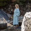 Wrap yourself in our duck egg blue linen bathrobe and enjoy the exceptional comfort, elegance and breathability of natural linen. Our linen bathrobe is designed and crafted with exceptional attention to details.