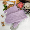 Crafted with care, these light lilac linen oven mitten sets are the perfect companions for your culinary adventures.