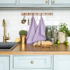 The light lilac tea towels made of natural linen are durable, making them the ideal companions for your daily culinary adventures. Carefully crafted, our linen tea towels are not only practical but also add colour and sophistication to your kitchen.