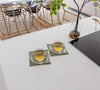 With our moss green linen placemat sets, you'll not only give your table or your daily tea time a distinctive charm, but also protect your table from bitterness and possible damage.