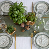 Give your table a touch of distinction and decoration with our moss green linen table runner. Use the table runner on its own or combine it with a linen tablecloth, placemats or napkins.