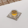 Natural Linen Square Coasters Set