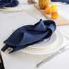 Introducing our navy blue linen napkins set, designed to elevate your dining experience with a touch of warmth and charm. Crafted with care, these napkins are the perfect companions for your culinary adventures.