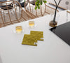 With our olive green linen placemat sets, you'll not only give your table or your daily tea time a distinctive charm, but also protect your table from bitterness and possible damage.