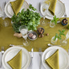 Give your table a touch of distinction and decoration with our olive green linen table runner. Use the table runner on its own or combine it with a linen tablecloth, placemats or napkins.