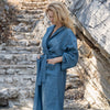 Wrap yourself in our ocean blue linen bathrobe and enjoy the exceptional comfort, elegance and breathability of natural linen. Our linen bathrobe is designed and crafted with exceptional attention to details.