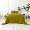 The olive green linen bedspread has been carefully designed to suit a wide range of interior styles and to blend perfectly in both classic and contemporary home spaces.Our linen bedspreads are extremely versatile, fitting into a wide range of interiors and complementing them perfectly, adding new colours and emotions.