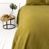 The olive green linen bedspread has been carefully designed to suit a wide range of interior styles and to blend perfectly in both classic and contemporary home spaces.Our linen bedspreads are extremely versatile, fitting into a wide range of interiors and complementing them perfectly, adding new colours and emotions.