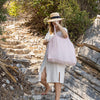Quartz rose linen tote bags designed and made for long, comfortable and sustainable use. Whether you're going to the beach, planning a visit to the market, or taking your baked cake to friends, our linen bag is always perfect for you.