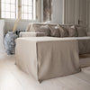 Our new rustic heavy unbleached linen ottoman cover – the ultimate solution for giving your ottoman a fresh look and upgrading your interior. Crafted with care, our ottoman cover made from the highest quality linens, available in a range of colours.