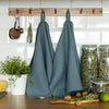 The teal blue tea towels made of natural linen are durable, making them the ideal companions for your daily culinary adventures. Carefully crafted, our linen tea towels are not only practical but also add colour and sophistication to your kitchen.