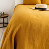 The amber yellow linen bedspread has been carefully designed to suit a wide range of interior styles and blend perfectly in both classic and contemporary home spaces. Our linen bedspreads are extremely versatile and complementing different the of interiors perfectly, adding new colours and emotions.
