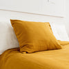 Amber yellow pillows would fit interiors from minimalist to classic, from Scandinavian to country style. Mix and match the colours of the pillow shams and create a unique atmosphere at home.