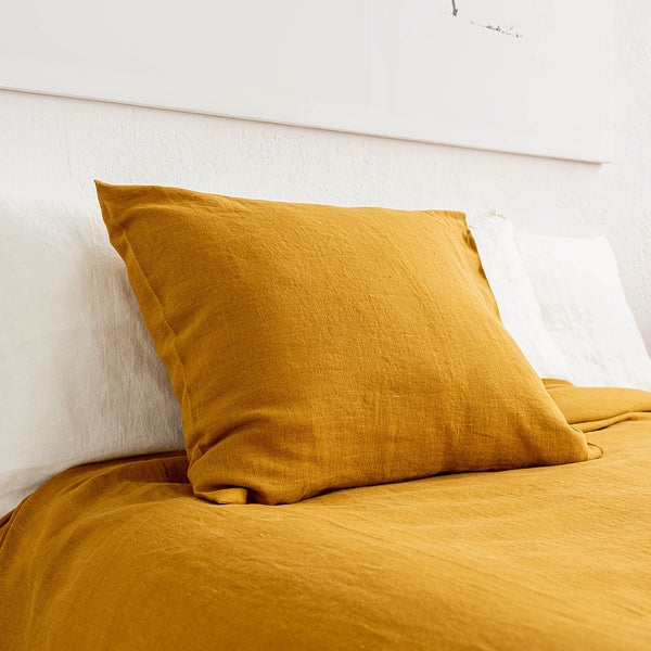 Amber yellow pillows would fit interiors from minimalist to classic, from Scandinavian to country style. Mix and match the colours of the pillow shams and create a unique atmosphere at home.