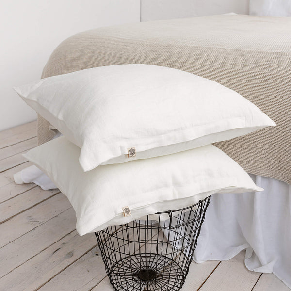 Sometimes just a small detail makes home interior complete, perfect and unique. That little detail could be our antique white linen throw pillow.