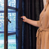 Our black linen curtains are designed and made to give your home unique and timeless charm. Linen curtains would complement interiors from minimalistic, Scandinavian or modern to Mediterranean or classical style.
