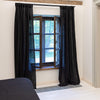 Our black linen curtains are designed and made to give your home unique and timeless charm. Linen curtains would complement interiors from minimalistic, Scandinavian or modern to Mediterranean or classical style.
