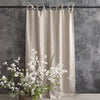 Our tie top rustic linen curtains are designed and made to give your home a unique and timeless charm, and no matter the style of your home, linen can fit into any interior.