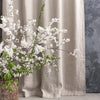 Our tie top rustic linen curtains are designed and made to give your home a unique and timeless charm, and no matter the style of your home, linen can fit into any interior.