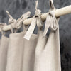 Our tie top rustic linen curtains are designed and made to give your home a unique and timeless charm, and no matter the style of your home, linen can fit into any interior.