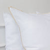 Our bright white linen pillowcases will add a touch of elegance and style to your bedroom.