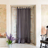 Our tie top charcoal grey linen curtains are designed and made to give your home unique and timeless charm. Linen curtains would complement interiors from minimalistic, Scandinavian or modern to Mediterranean or classical style.