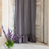 Our tie top charcoal grey linen curtains are designed and made to give your home unique and timeless charm. Linen curtains would complement interiors from minimalistic, Scandinavian or modern to Mediterranean or classical style.