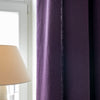 Lined deep purple linen curtains with lining, designed and made to provide maximum protection from the sun and heat coming through the window. The natural thermoregulatory properties of linen will help you to create the most comfortable atmosphere.